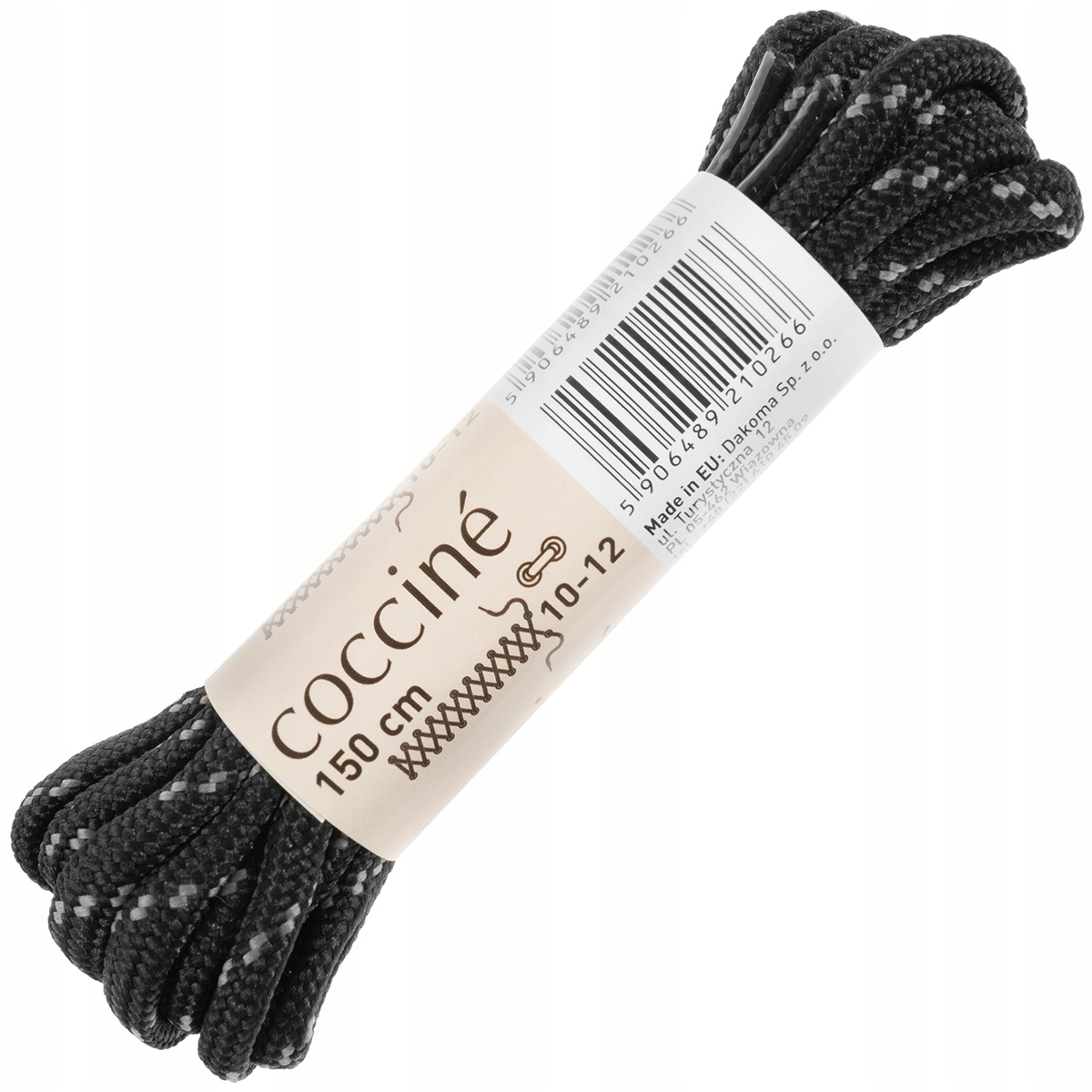 

Sznurowadła trekkingowe Coccine 150 cm black/grey