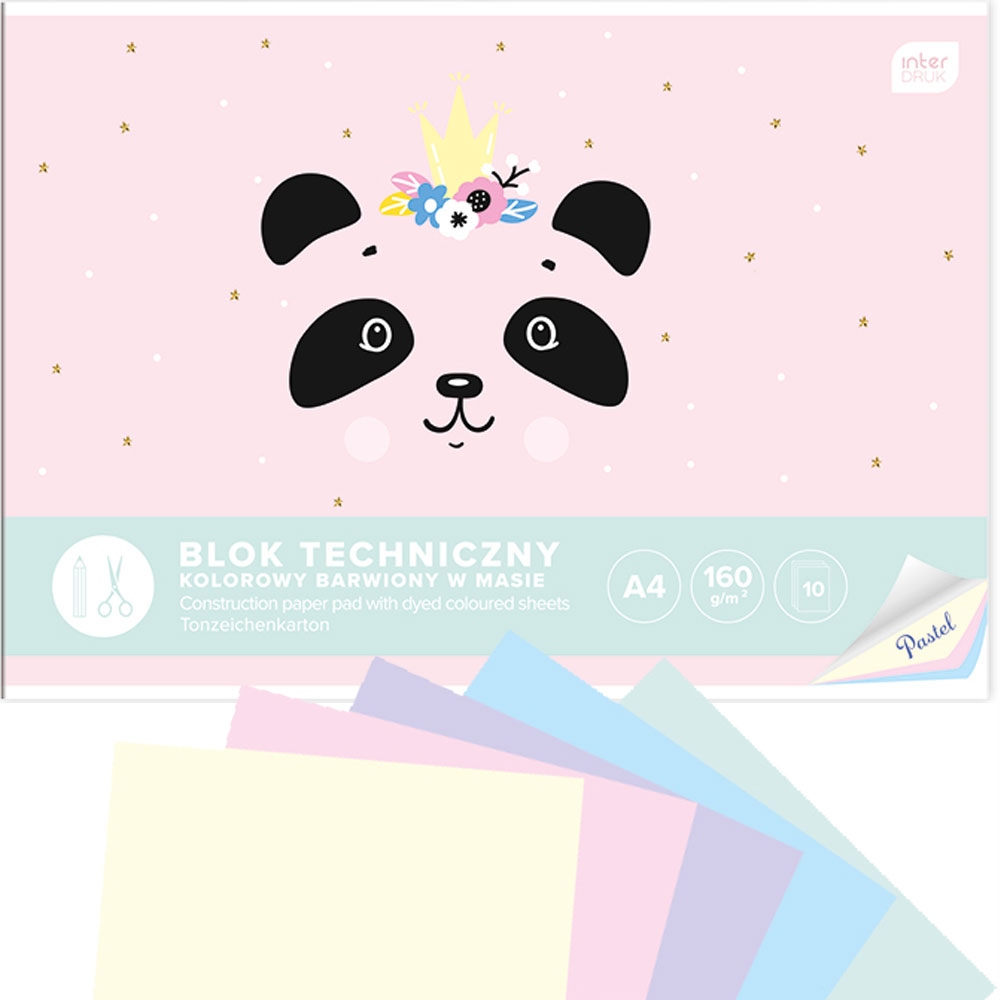 

Blok Techniczny A4 Kolorowy Pastelowy Interdruk