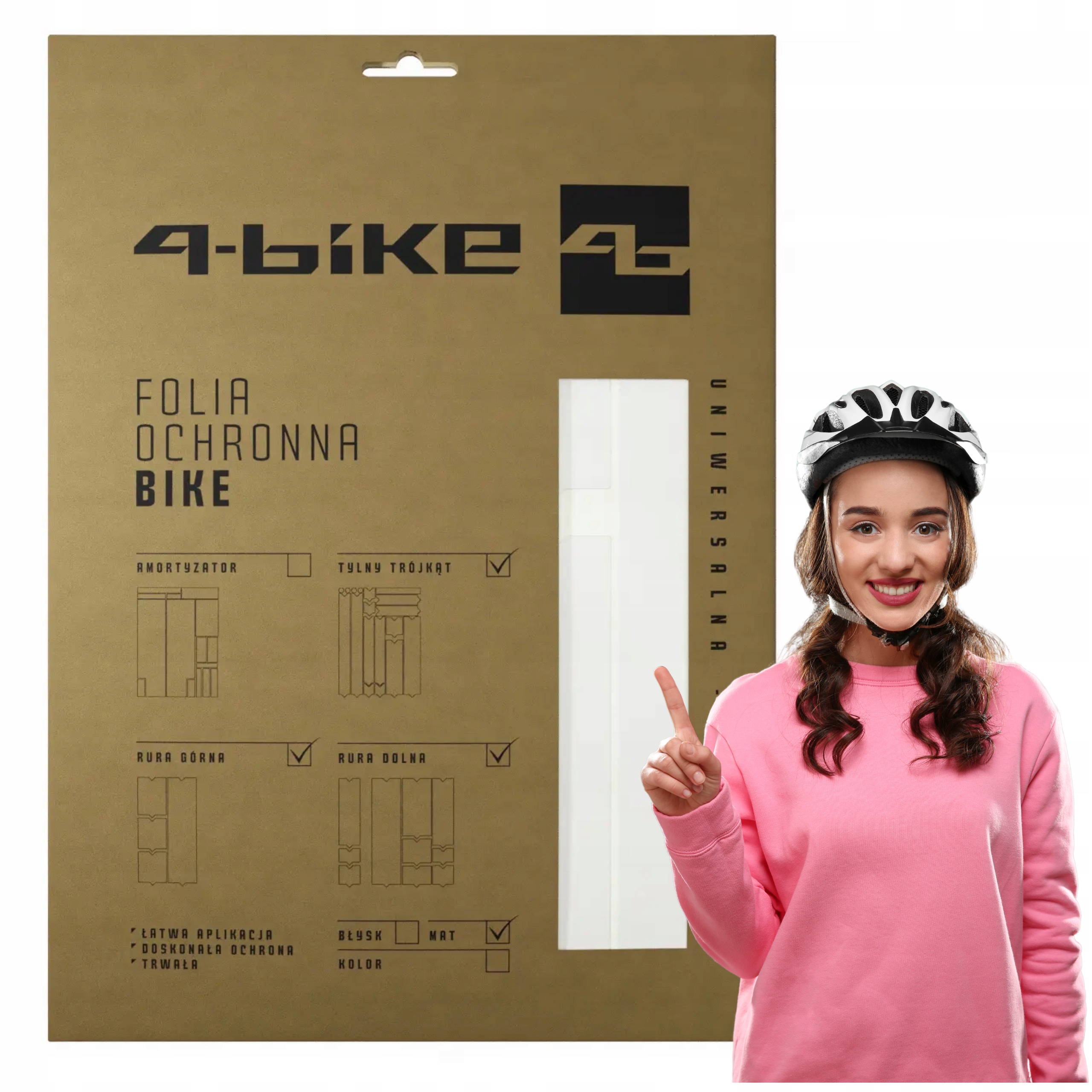 Ochranná Fólie pro páteřní stranu cyklistické podložky Celá
