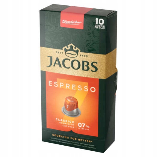 Levně Jacobs Espresso Classico Káva v kapslích (10 kapslí)