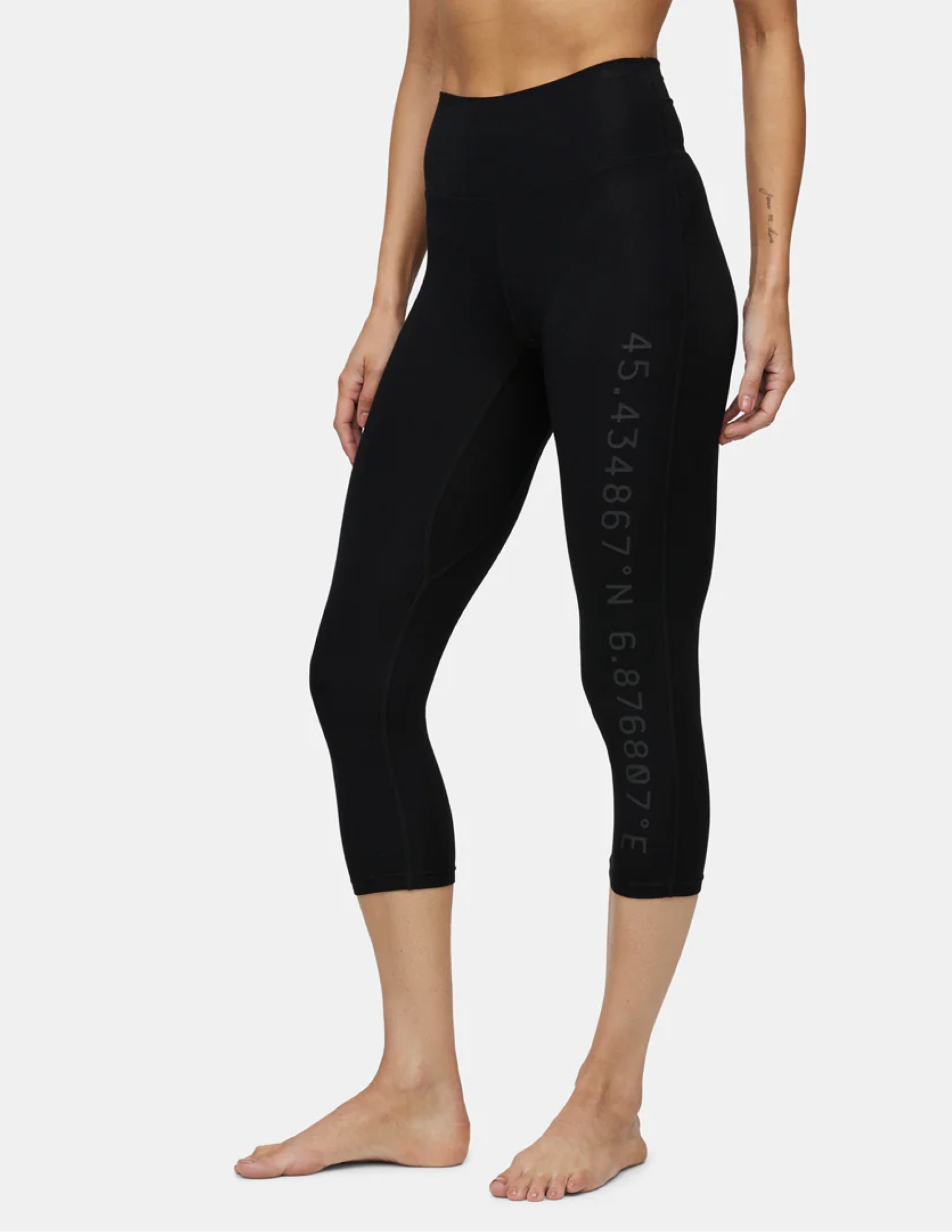 Dámské termoaktivní 3/4 legíny Lé Bent Midweight Merino Černá Xs