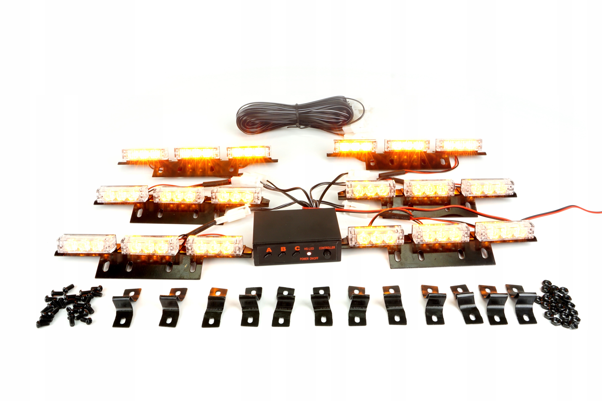 LAMPA STROBOSKOP LED POMARAŃCZOWY 6 X 9 Producent części Inny