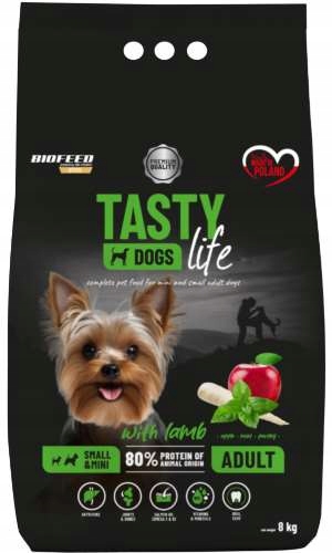 Tasty Dogs Life s jehněčím masem 8 kg (mini a malé)