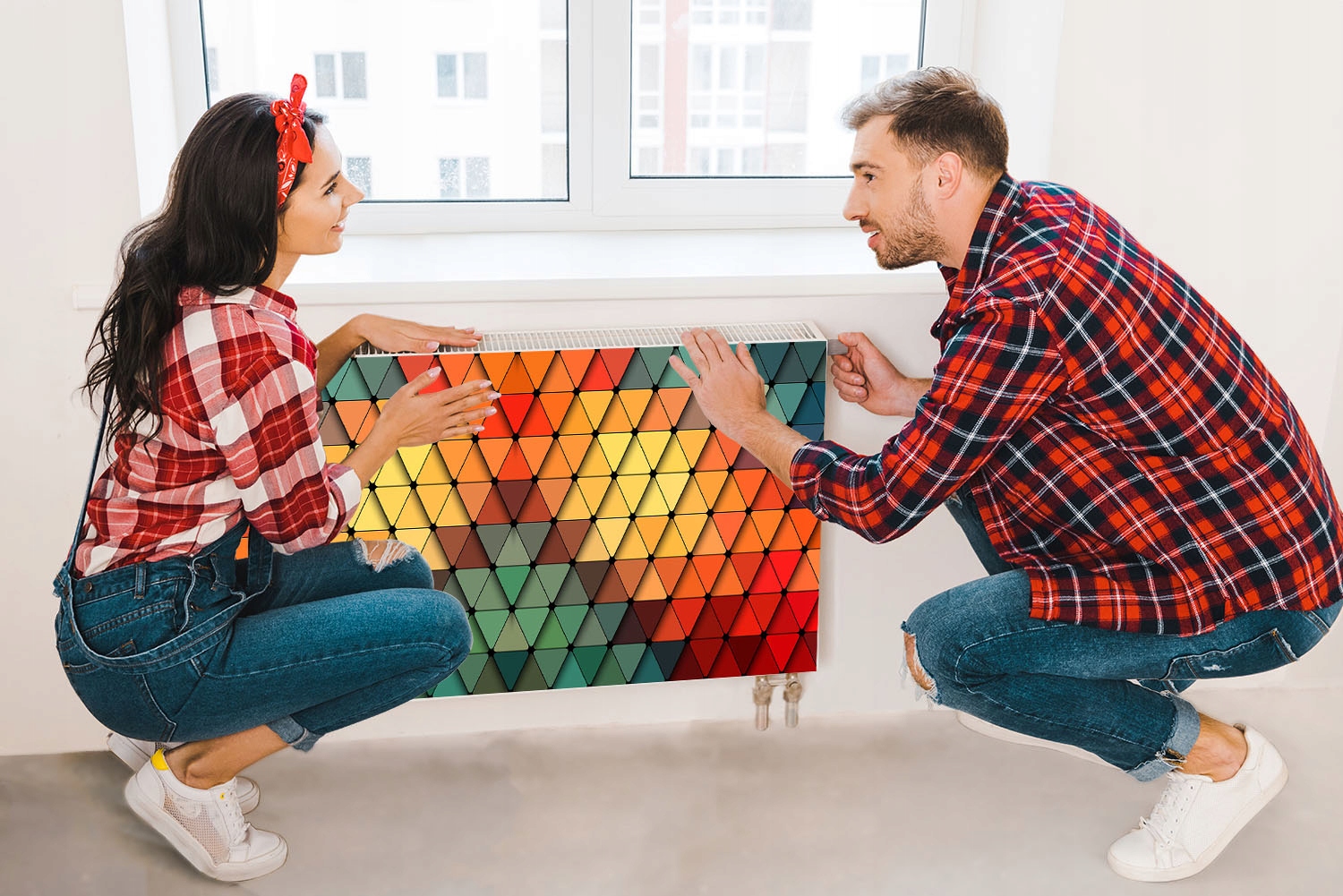 MAGNES MATA MAGNETYCZNA NA GRZEJNIK 120x60 MOZAIKA FOTOTAPETA Grubość materiału 1 mm