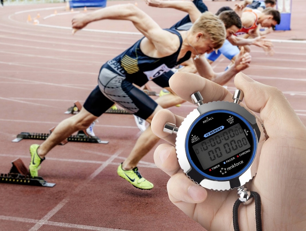 PROFESJONALNY STOPER ELEKTRONICZNY 0,01s BIEGANIE SPORT RENKFORCE GERMANY Marka Inna