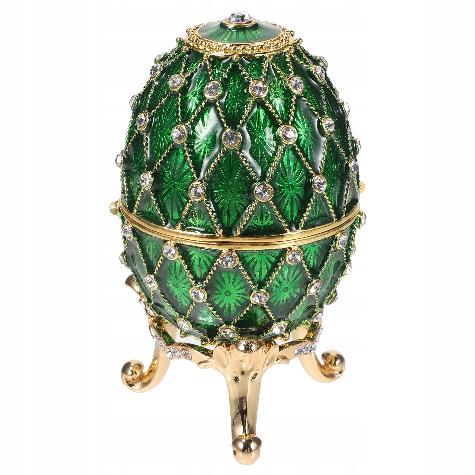

Jajko Pudełko na Biżuterię Organizer Ozdoba Faberge