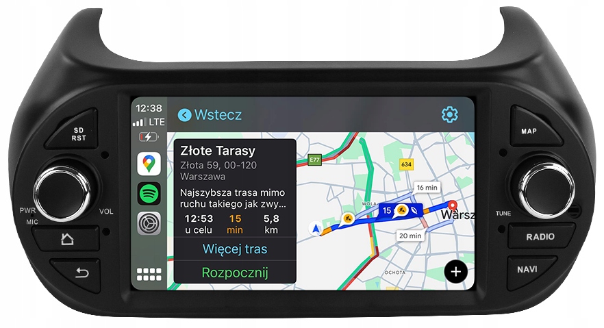 Fiat Florino Qubo Citroen Nemo Bipper Rádio Navigace Android Carplay 8+128