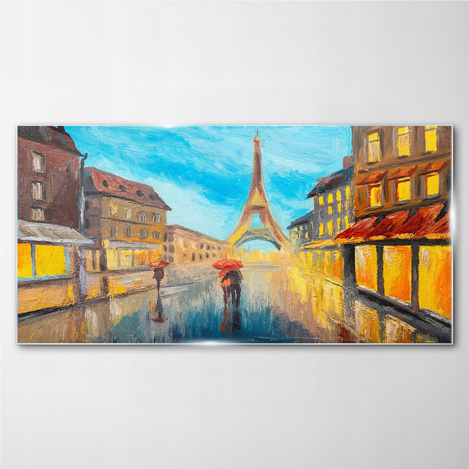 

Foto-obraz szklany Miasto Francja wieża 100x50 cm
