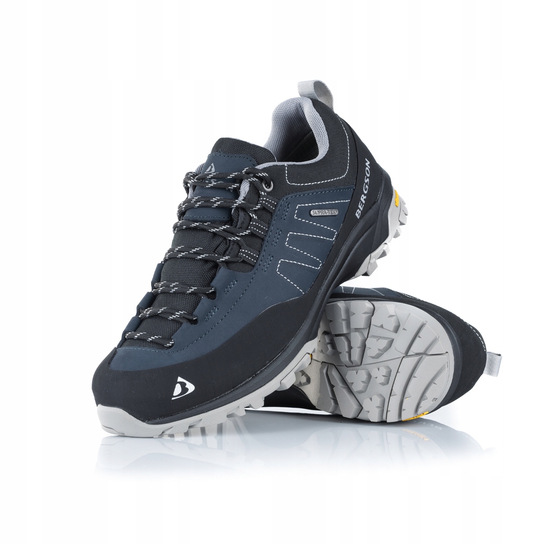 Pánské trekové boty Bergson Kibo Low Stx AW25 Navy/Grey velikost 45