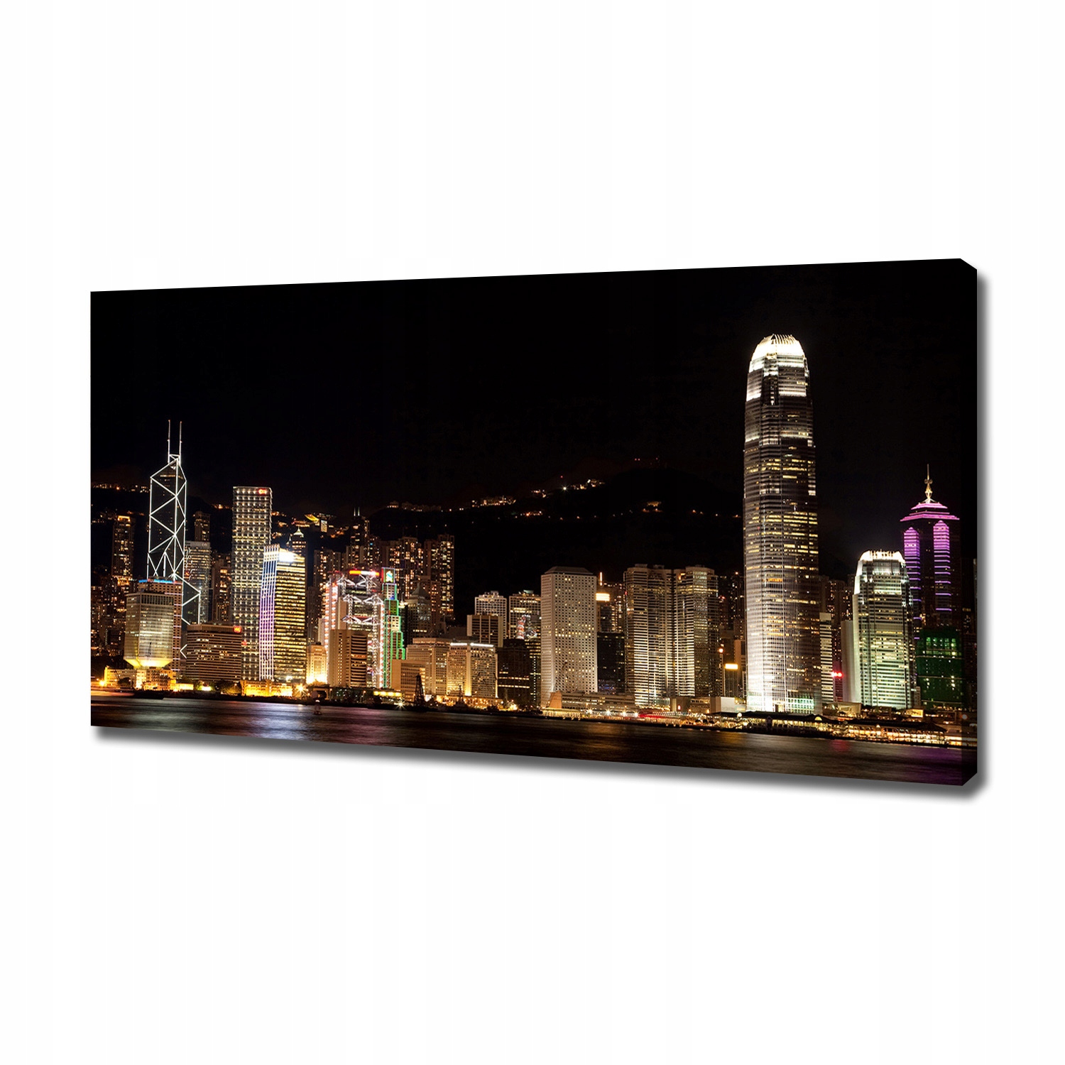 

Foto obraz na płótnie Hongkong nocą 120x60 cm