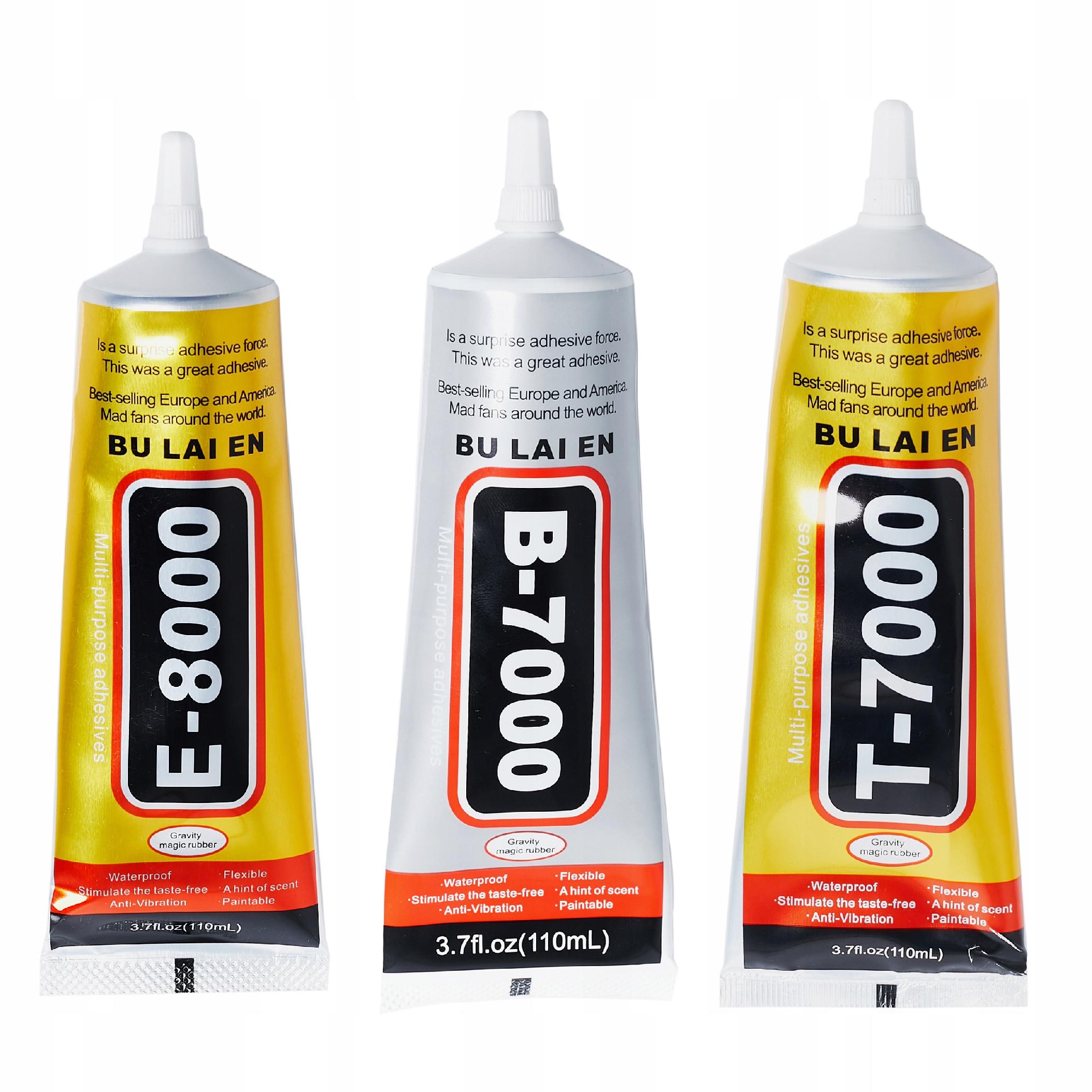 ZESTAW KLEJÓW NAJLEPSZE 3 KLEJE KLEJ B-7000 E-8000 T-7000 110ML TECHREBAL