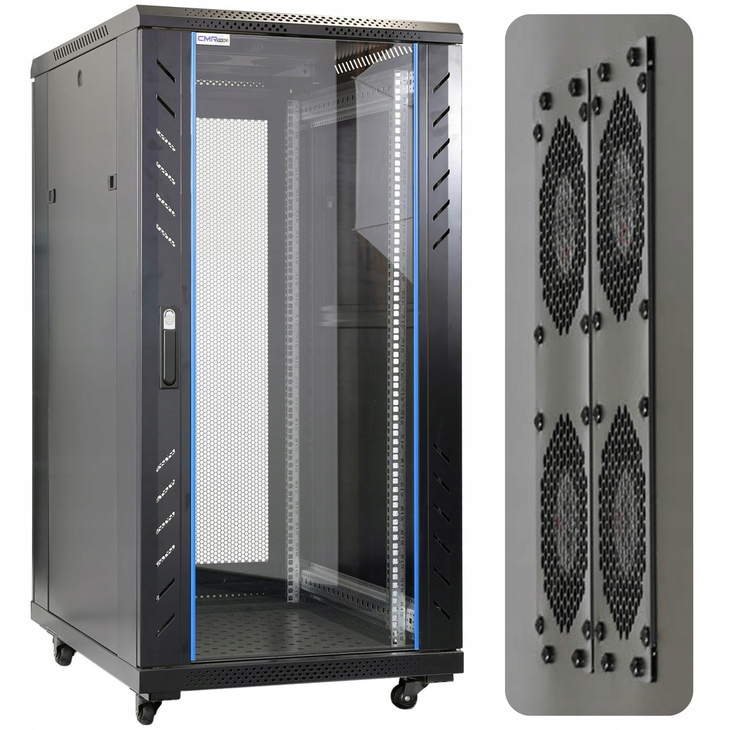 Szafa wolnostojąca Rack CMR-CAB-24-800 24U 19" 600x800x1240mm do 100kg Cctv