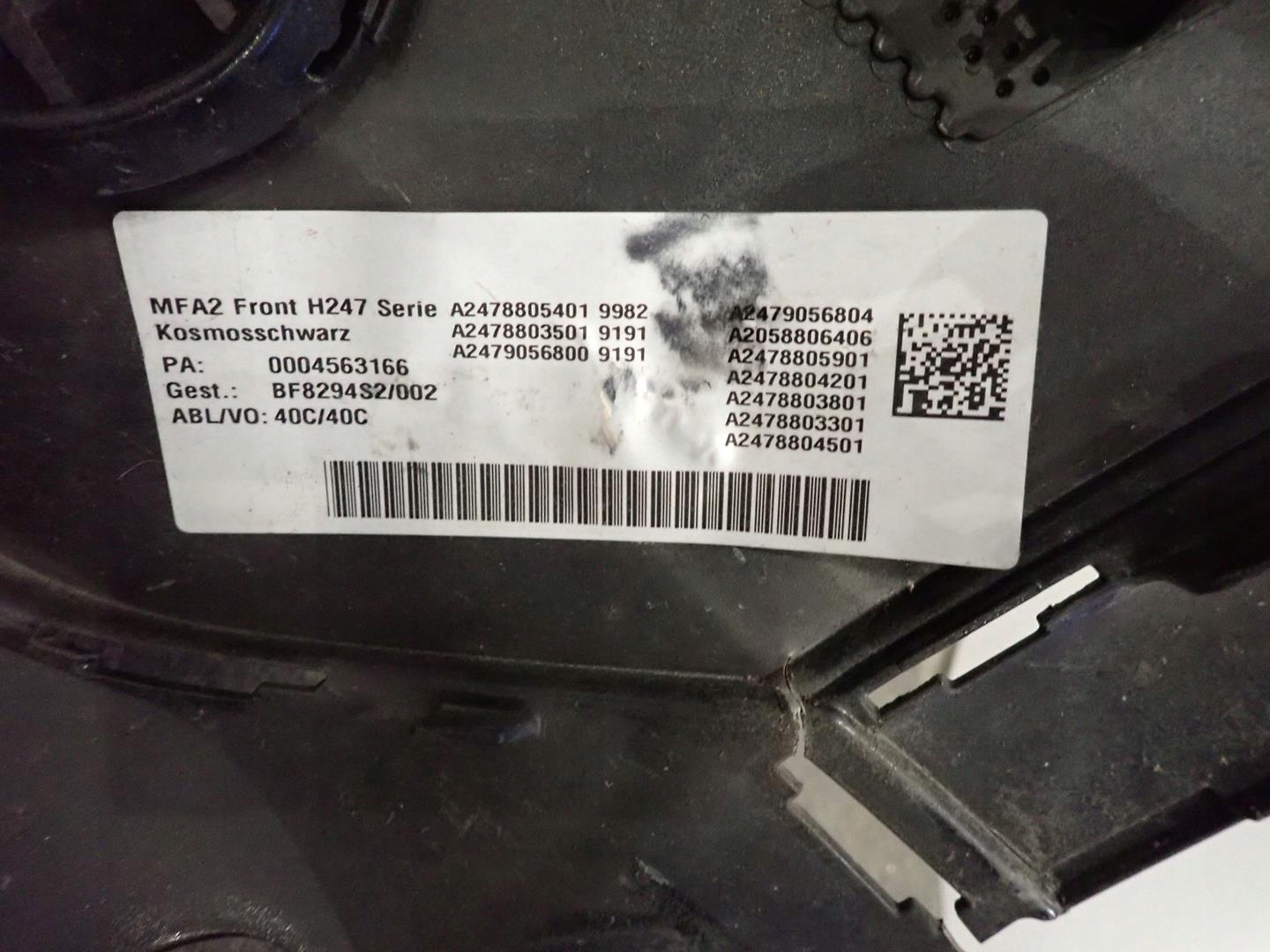 bumper front front MERCEDES GLA W247 2019- A2478805401