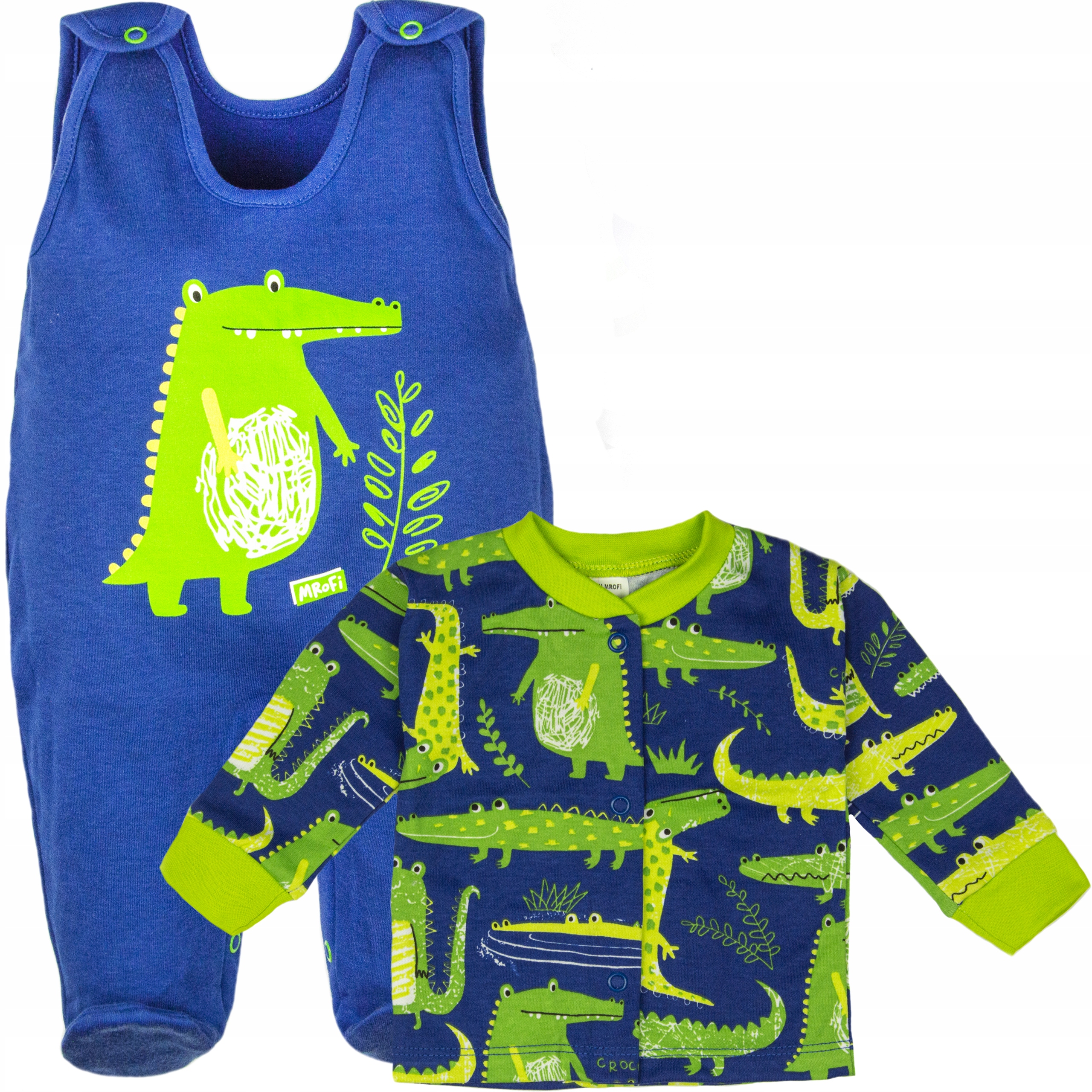 

Komplet Śpiochy + Kaftanik krokodyl 62 wyprawka