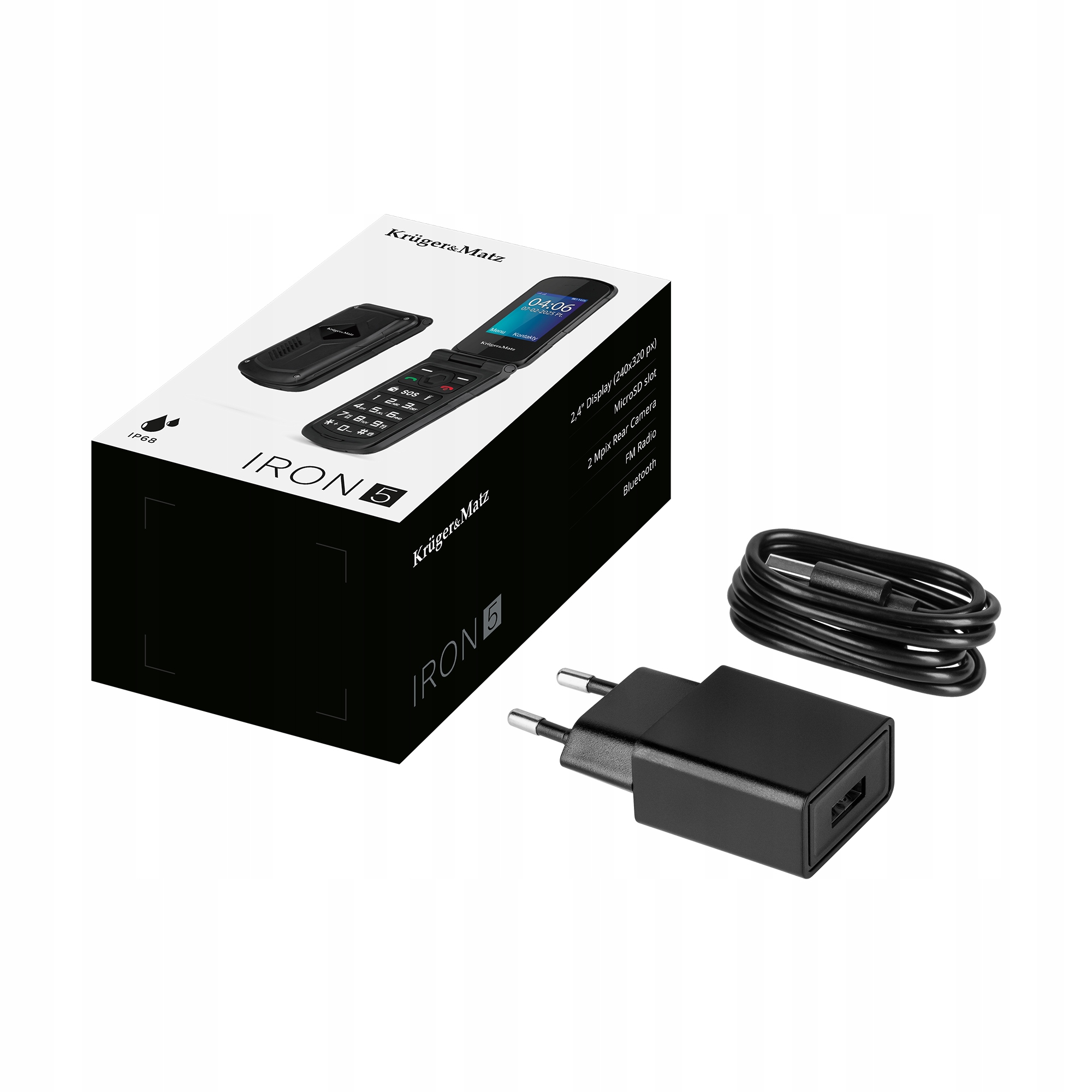 Telefon Kruger&Matz IRON 5 Flip 4G KM0466 Model telefonu Iron