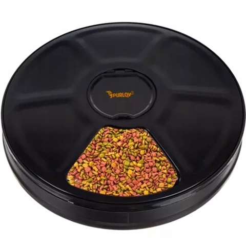 Levně Automatický podavač krmiva Dávkovač pro psa kočku Purlov 6 Jídel Miska