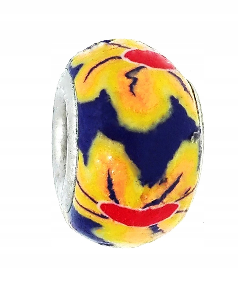 

Charms do Pandora żółto czerwone kwiaty