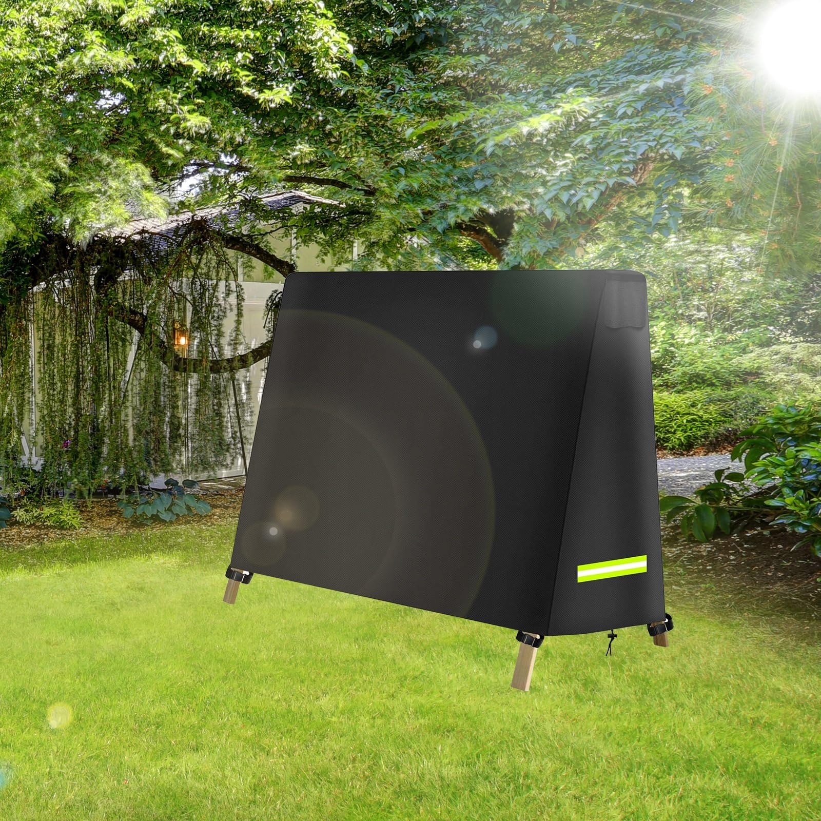 Pokrowiec Na Huśtawkę Ogrodową Wodoodporny Mocny 200x139x200cm BONJUME — miniatura 9