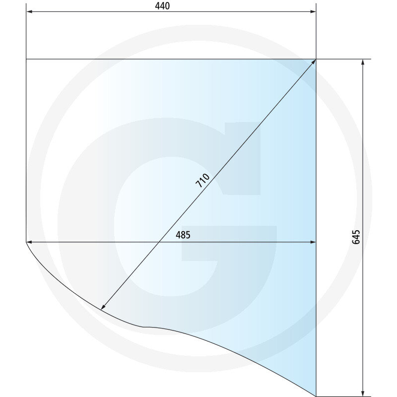 Fendt sklo boční pravé H334810010050