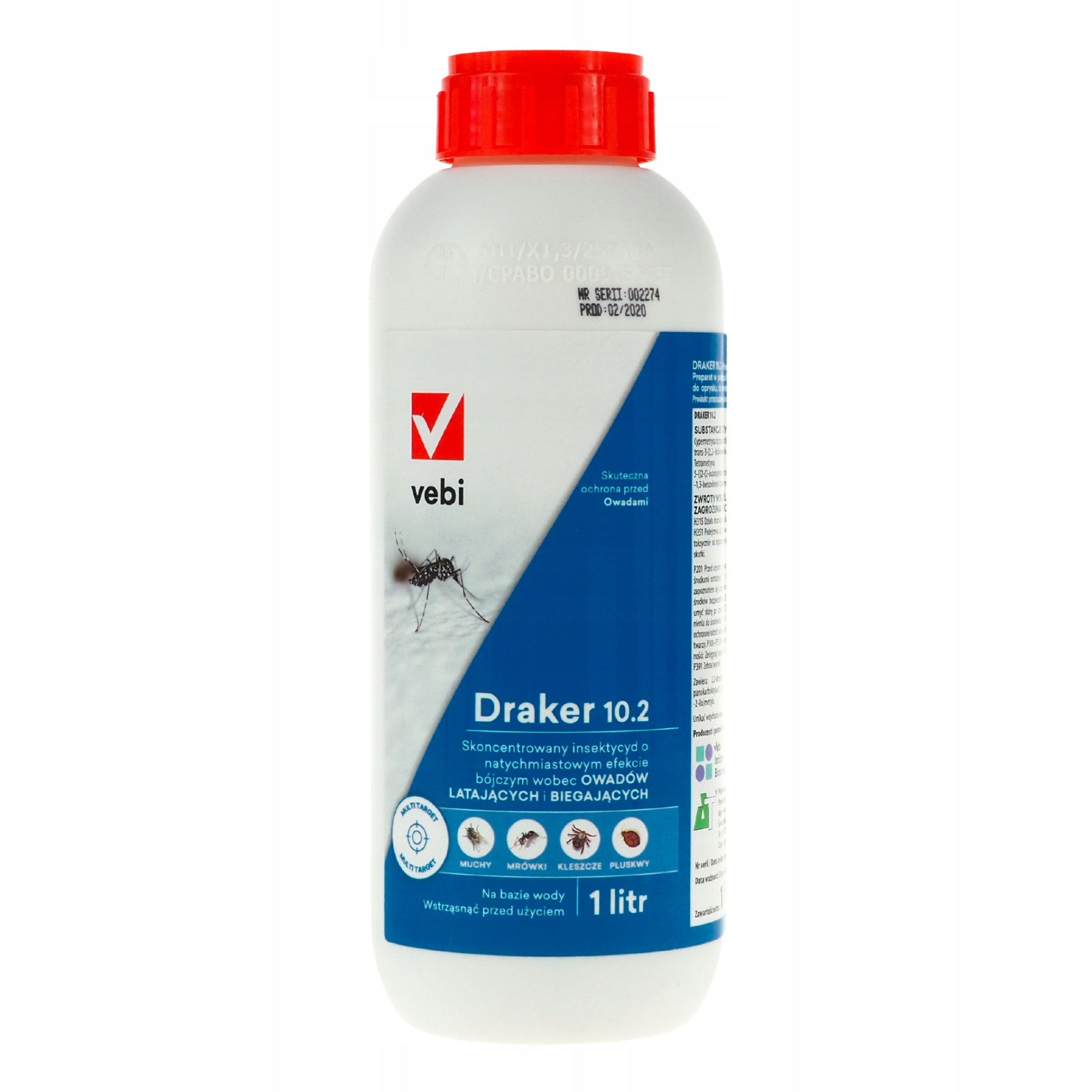 

Draker 10.2 koncentrat na kleszcze i komary 1L