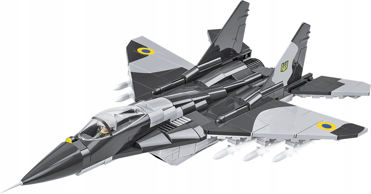 KLOCKI COBI 5840 SAMOLOT MYŚLIWIEC MIG-29 (UA/PL) Materiał plastik