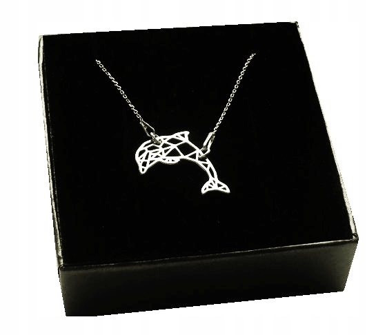 

Naszyjnik delfin Origami Celebrytka srebro 925