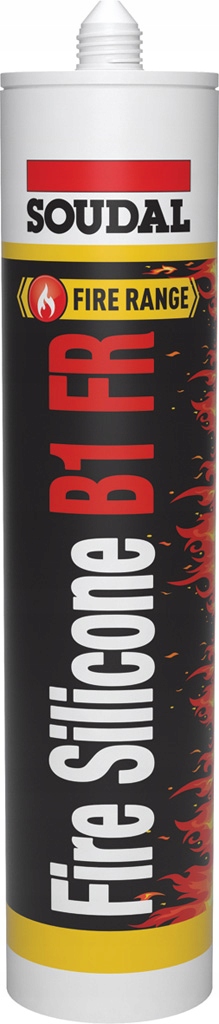 Soudal Fire Silicone B1 Fr Neutrální protipožární silikon 300 ml šedý