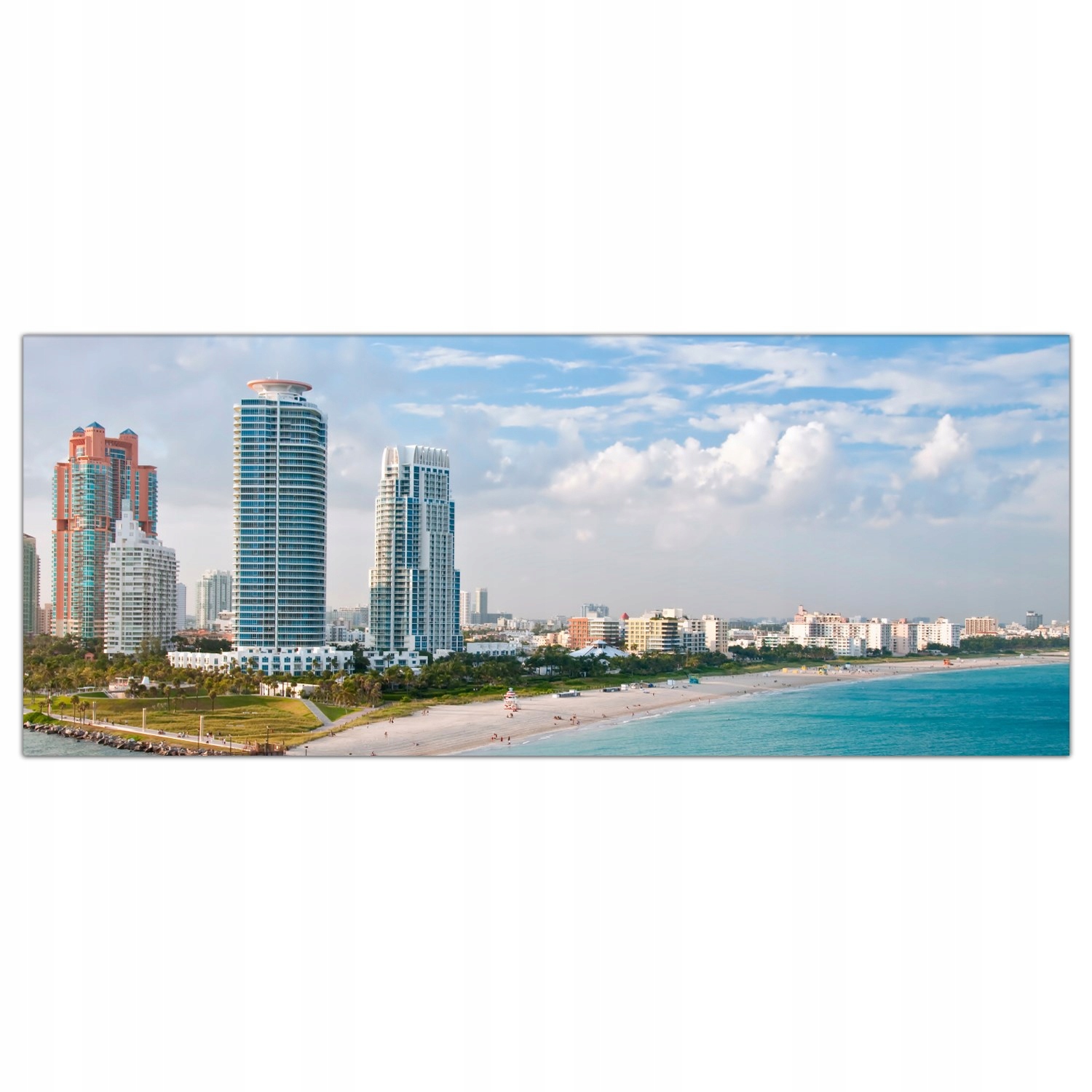 

Obraz Szklany Foto-obraz Plaża Morze Miami 125x50