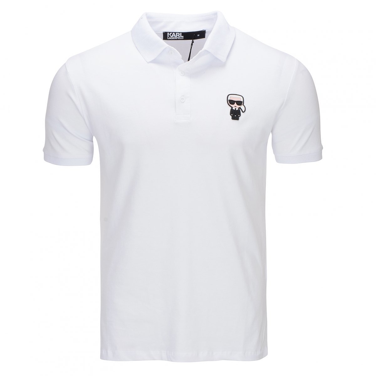 Karl Lagerfeld pánská polokošile bílá, klasická polokošile 745022 2XL