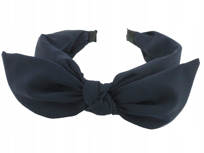 

Opaska Do Włosów Szeroka Granat Premium Kokardka