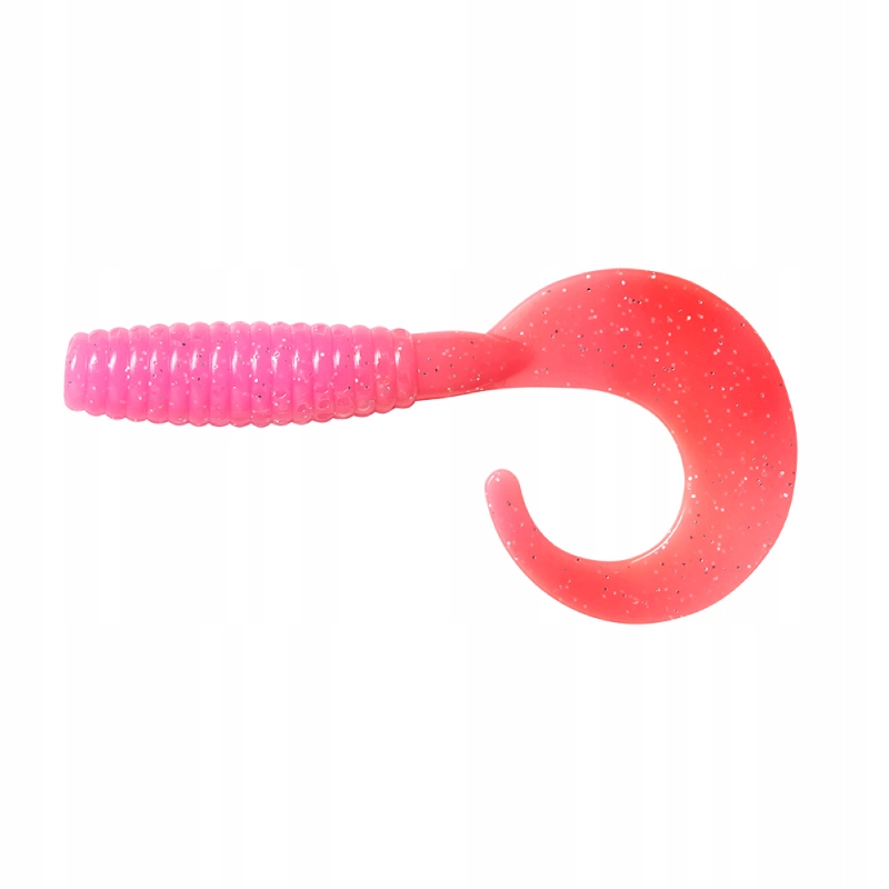 Guma Kopyto Dam Grup Curl Tail 5,5cm pink/silver na okonia szczupaka
