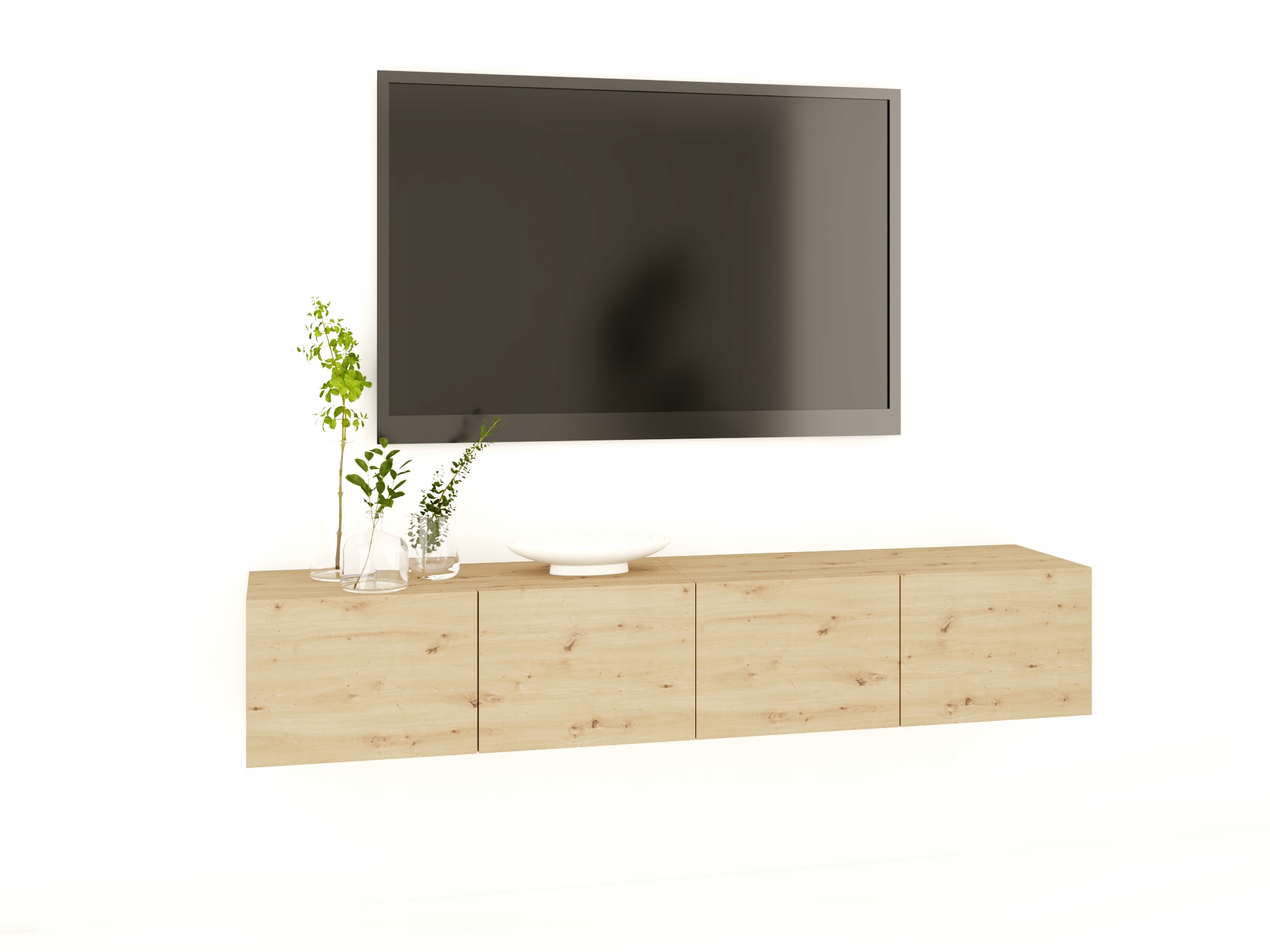 Rtv skříňka Artisan závěsná 200 cm stolek Komoda Loft Police Pod Televizor
