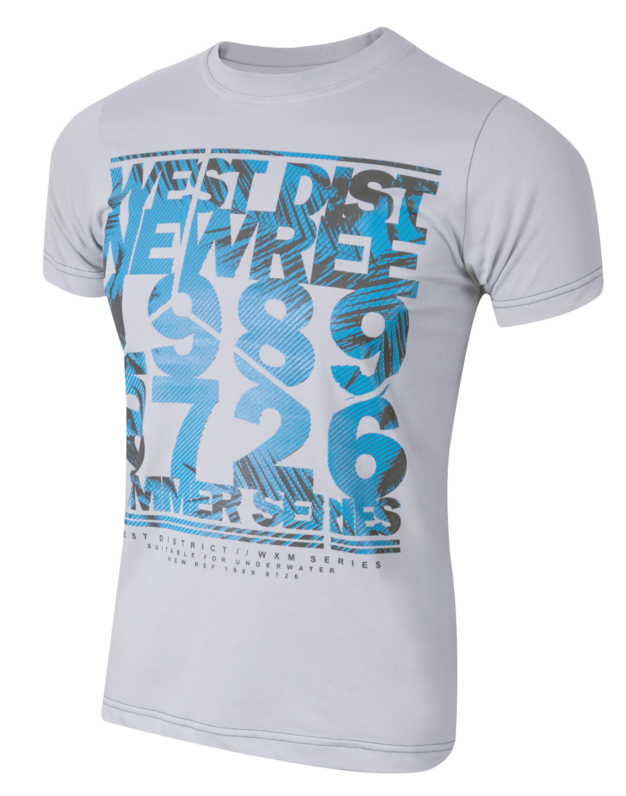 

T-shirt Koszulka Koszulki Męskie KM05 r 5XL popiel
