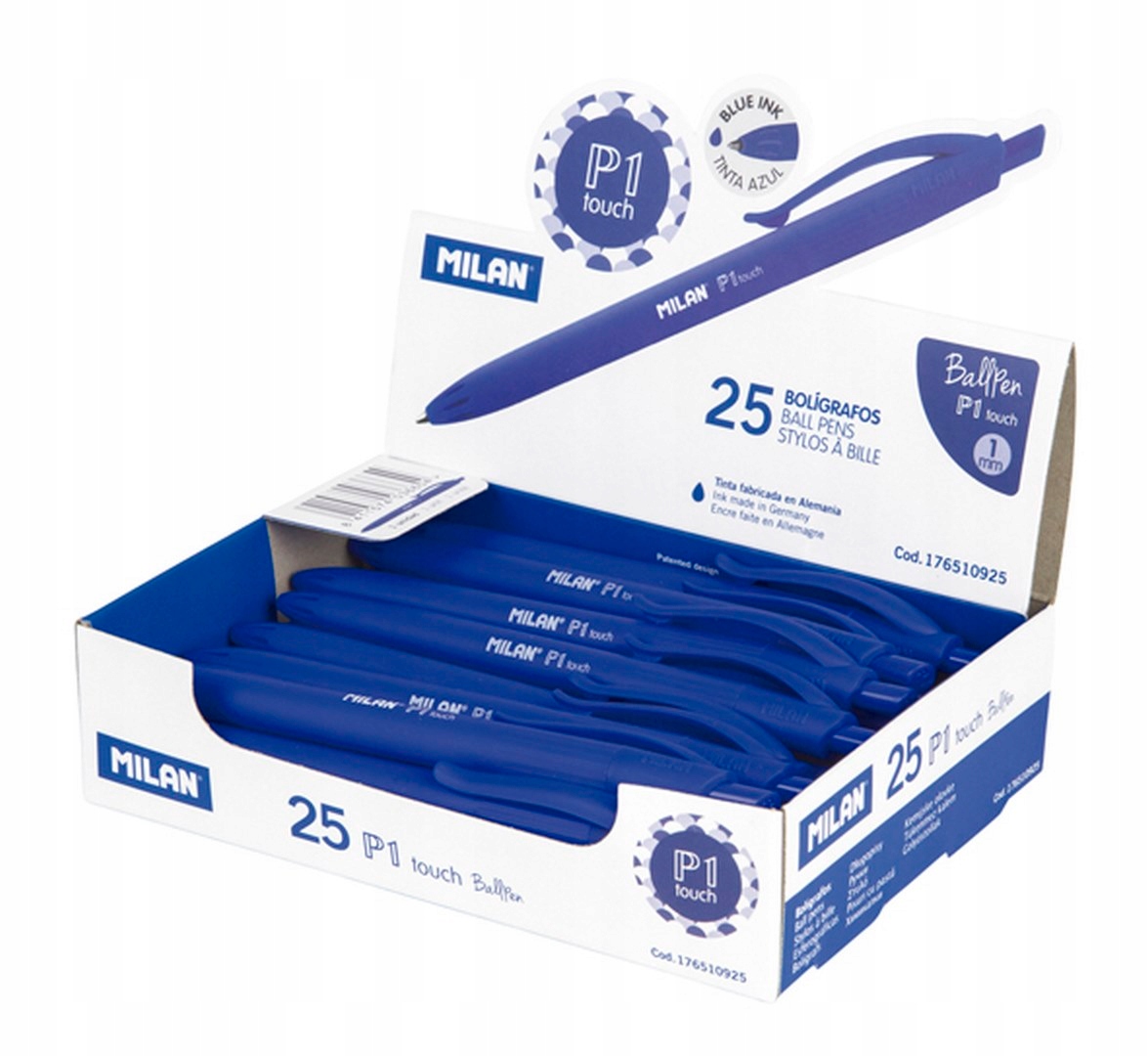

Dlugopis Milan P1 Rubber Touch niebieski