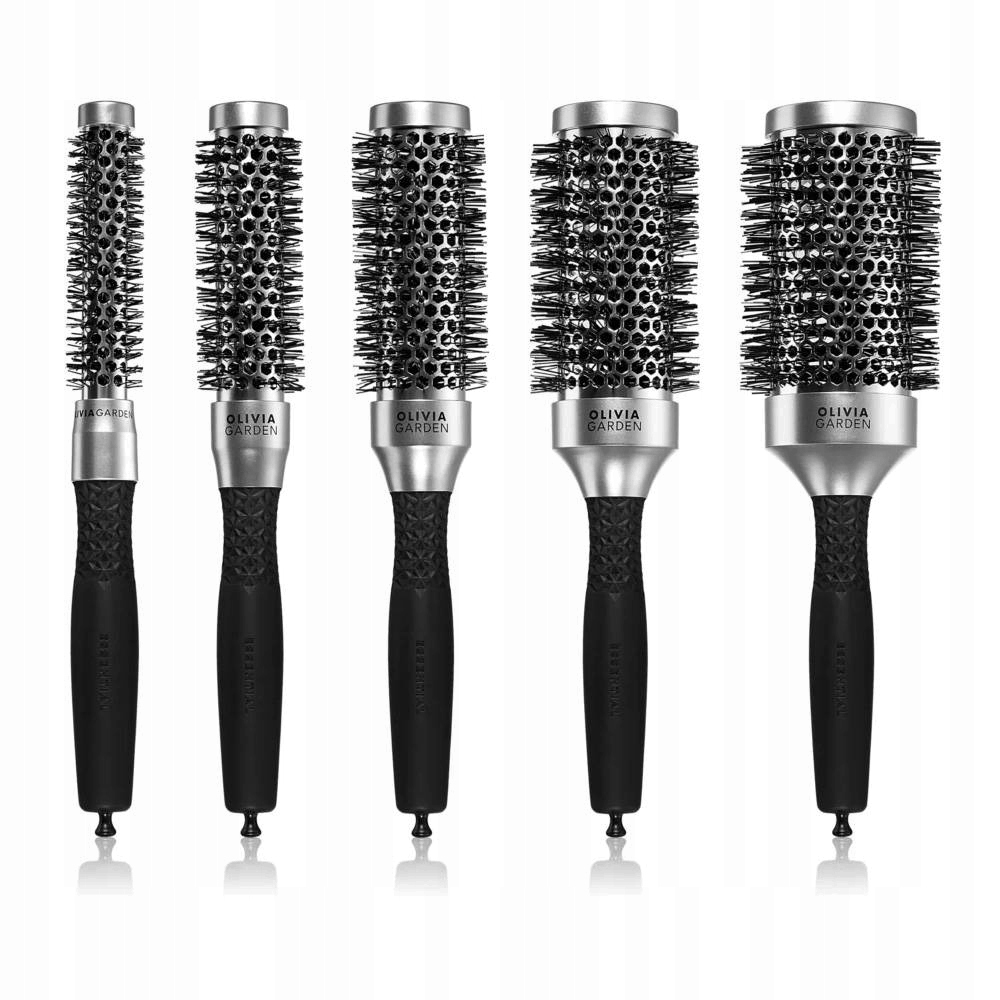 Olivia Garden Pro Thermal essential 15,25,35,45,55 Szczotki 5 sztuk zestaw
