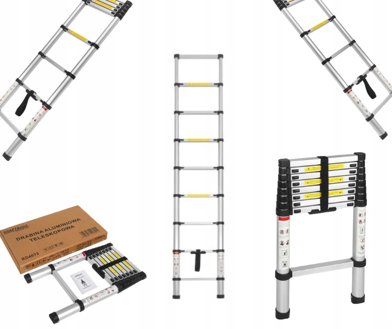 Žebřík 8 stupňů 260 cm max 150 kg Kraft&Dele