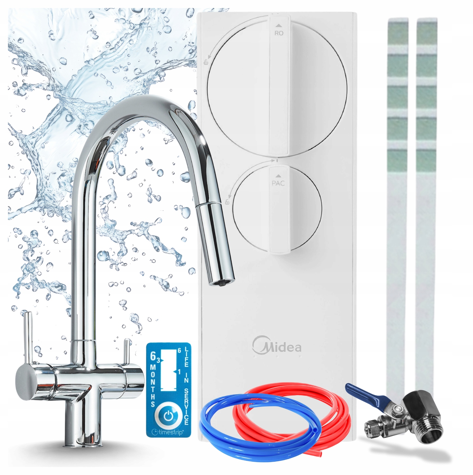 Kohútik Na Filter Vody Kuchynský Pzh A Filter Midea RO5 400GPD Reverzná Osmóza