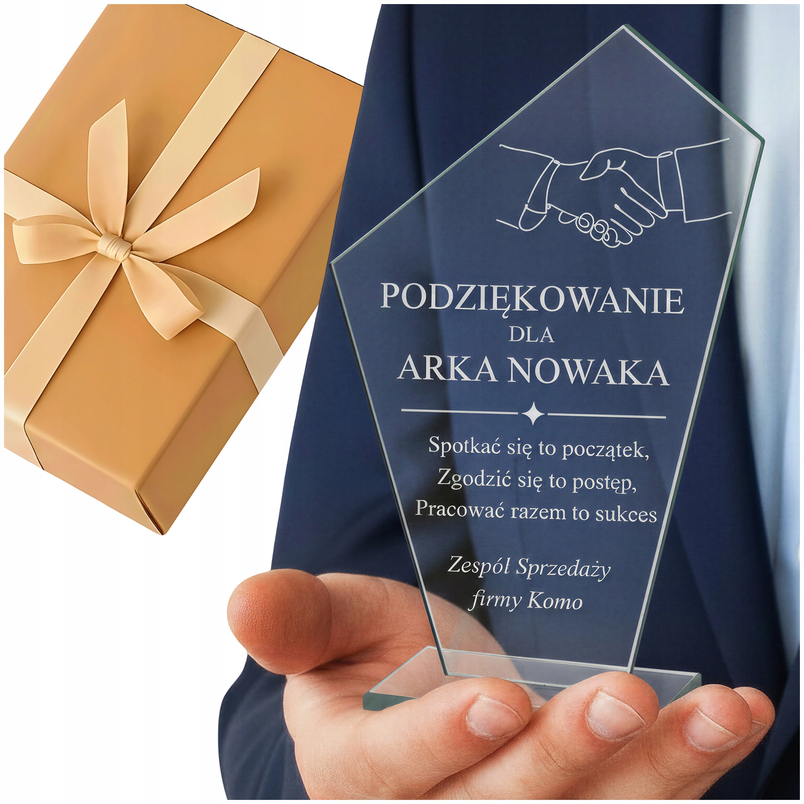 Podziekowanie Z Grawerem Dla Pracownika Sportowca Emeryta Statuetka 16CM