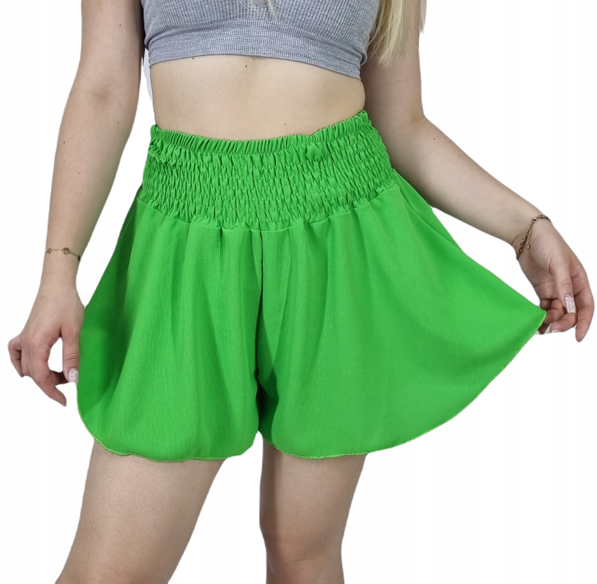 SZEROKIE luźne SPODENKI damskie SPÓDNICO SPODENKI Model spódnico-spodnie