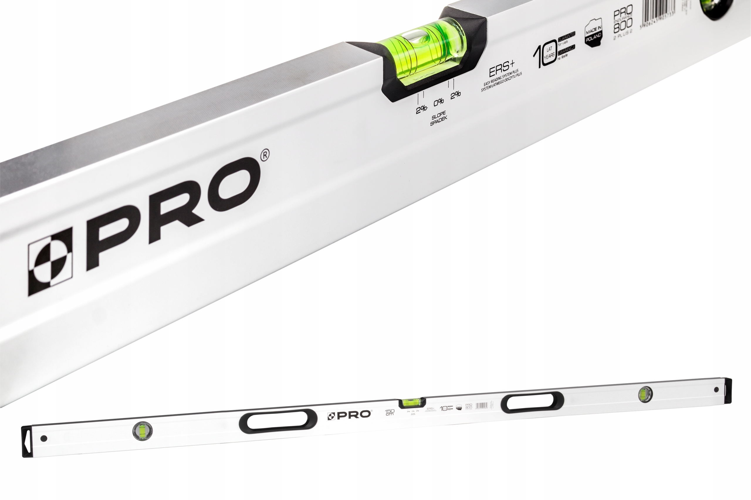 

Poziomica Pro 800 LIBELLA2% 150CM Frezowana 2PLUS2