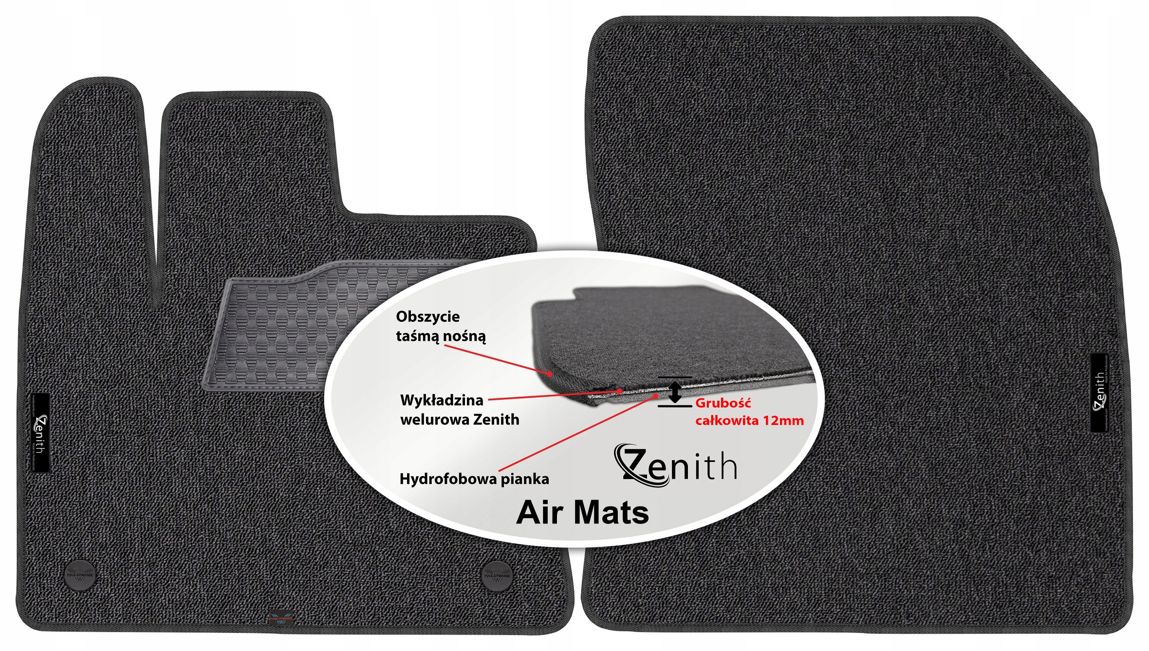 Opel Combo E 2018 Velúrové koberčeky do auta Zenith Air Mats