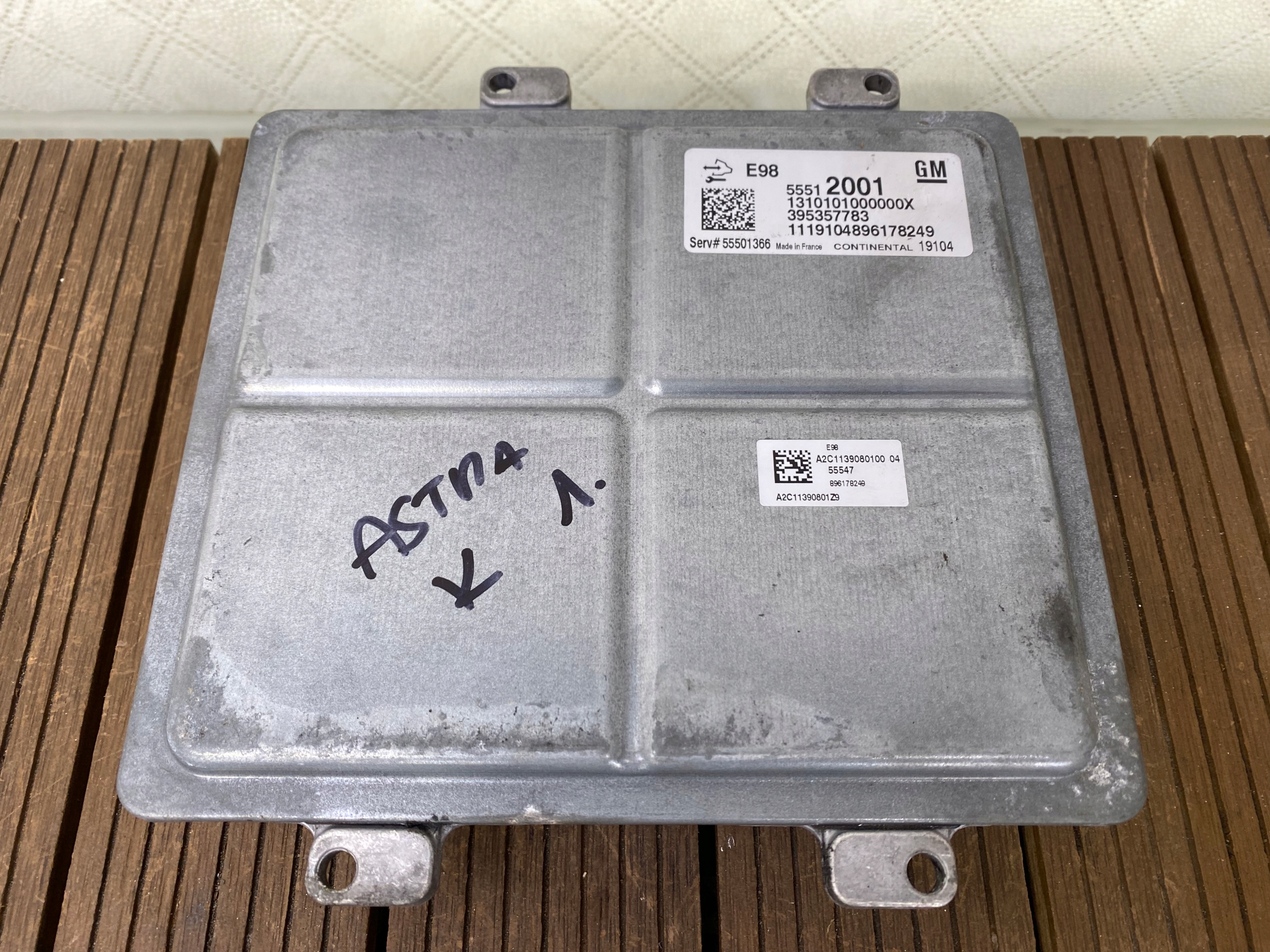 OPEL ASTRA K 15-21 1.6 CDTI computer control unit of the engine 55512001 AUTOMAT