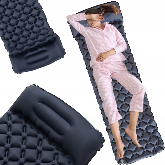 Matrace s polštářem pro jednu osobu, lehká kempingová podložka pod Stan