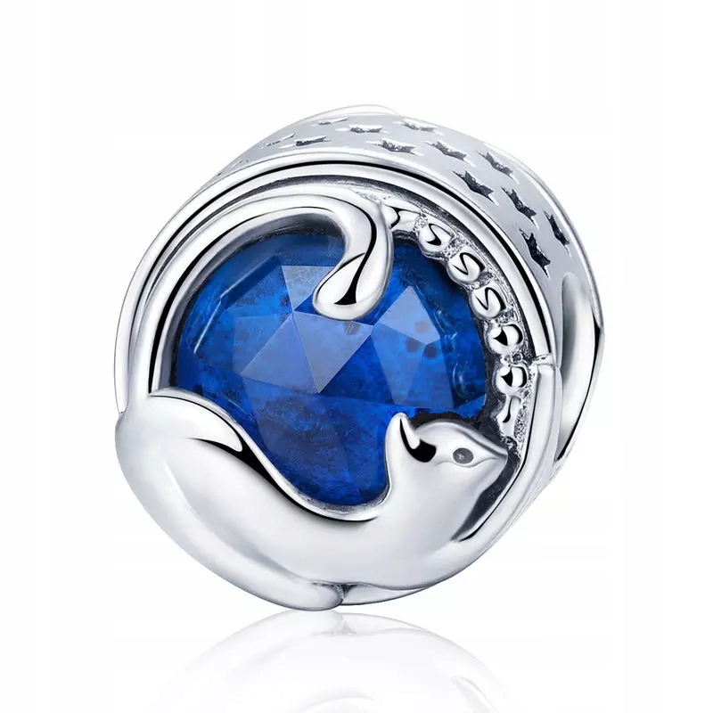 

Charms Kot Wpatrzony W Blask Nocy do Pandora Apart