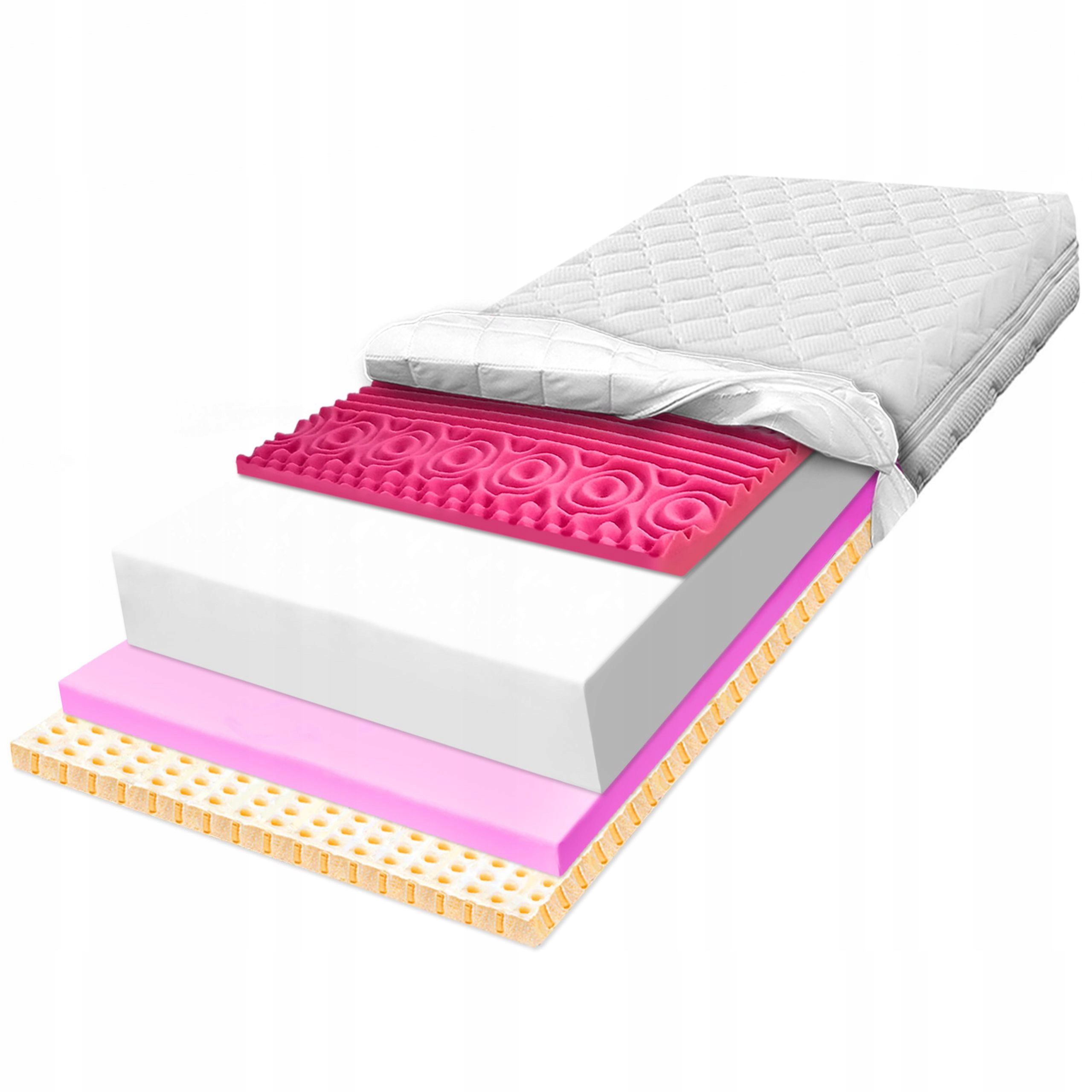 H2 Latexový pružný antiroztočový matrac 150x200 redukujúci vibrácie 30