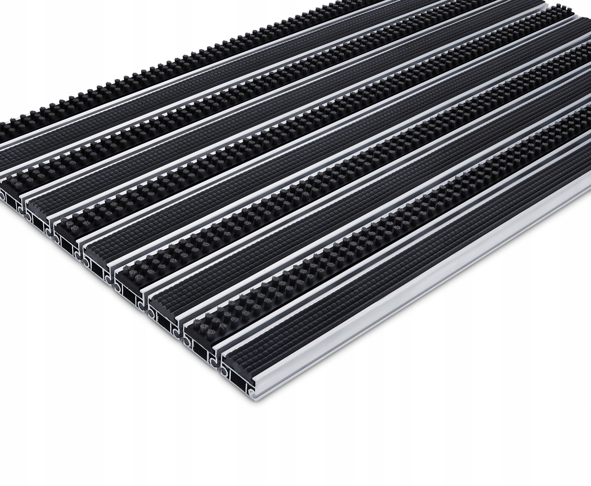 Polentex Aluminiová Rohožka Systémová Gumová Kefová Podložka 90x60 CS22