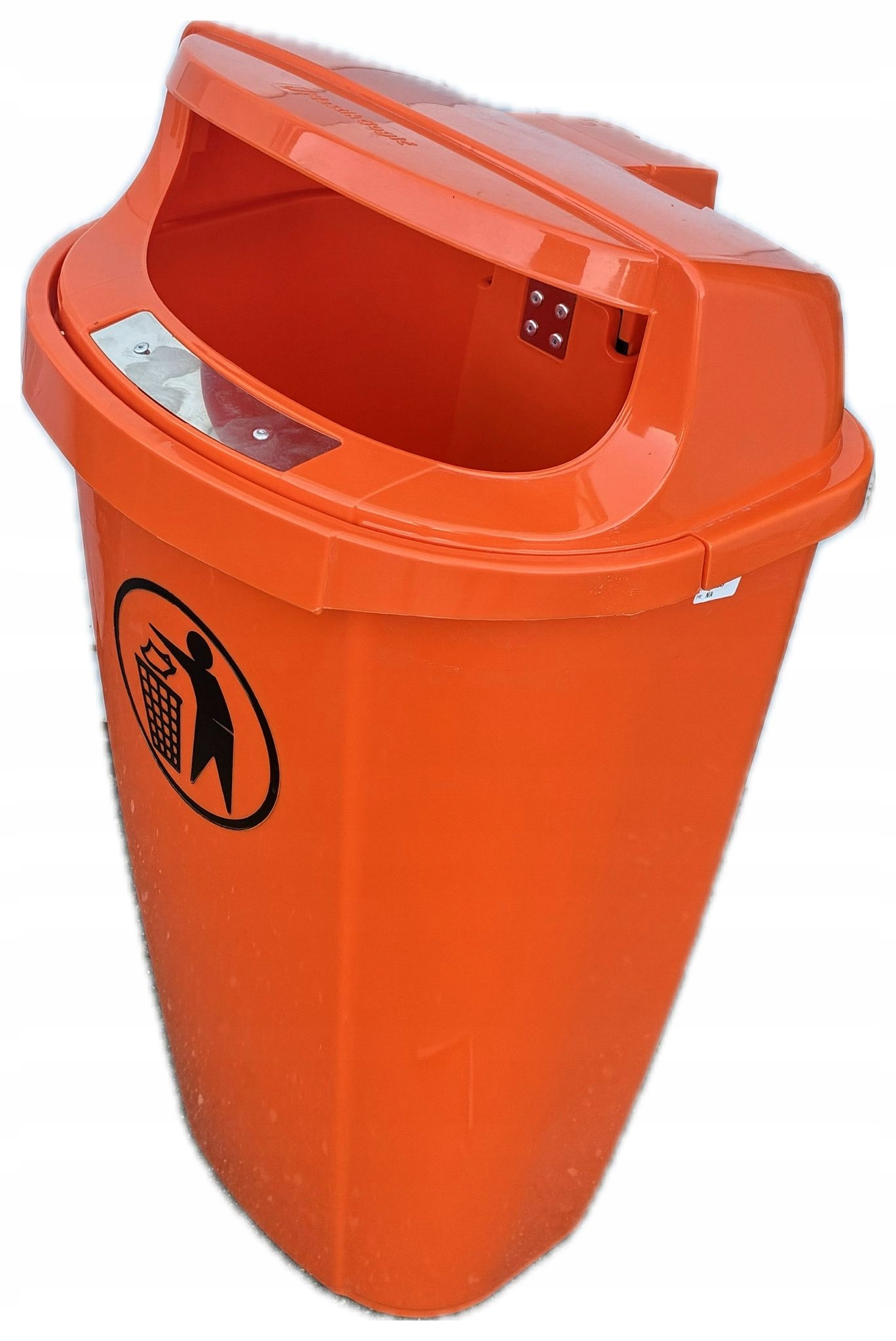 Kosz uliczny parkowy miejski wiszący Optima 50l din na śmieci odpady bio ek