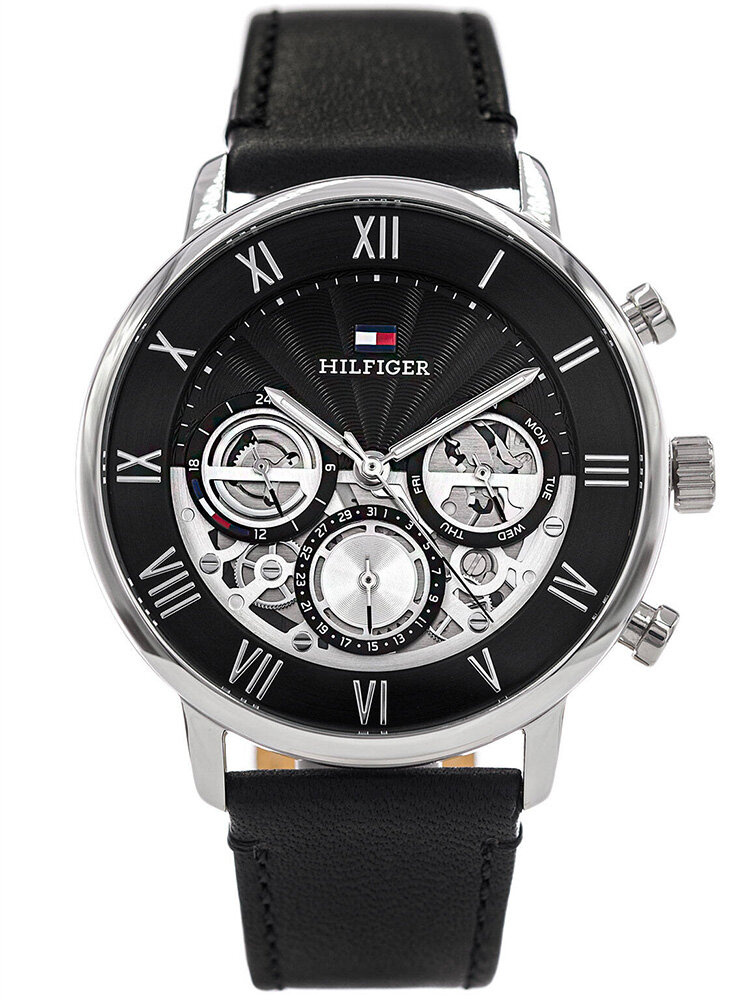 Pánské Hodinky Tommy Hilfiger 1710565 Černé 50 M Dárek K Boxu Dárek