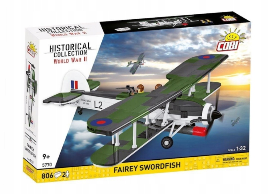 Cobi Klocki Fairey Swordfish Samolot Wwii Historical Collection 806 el