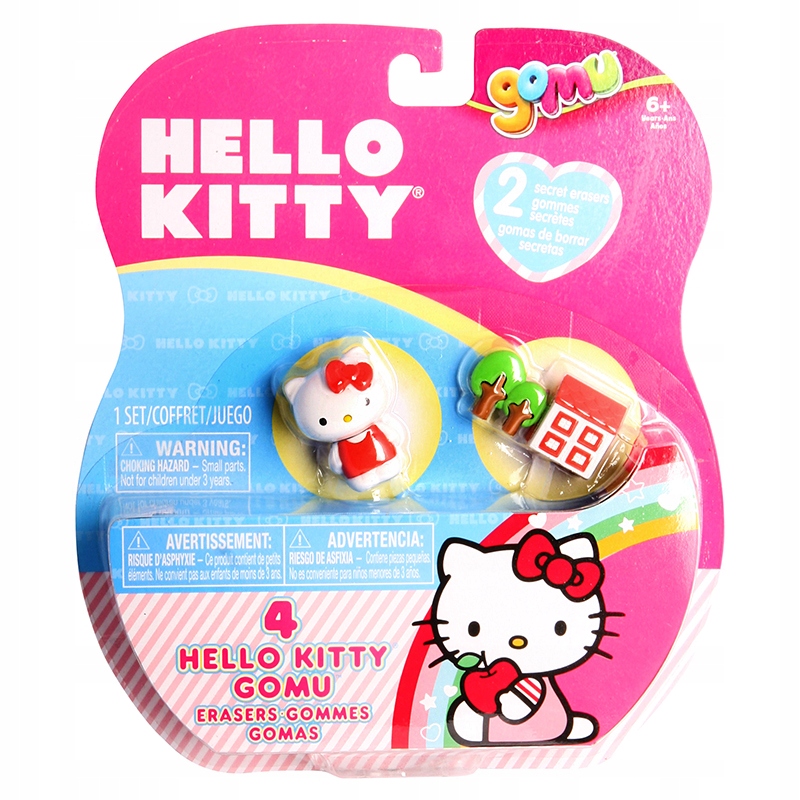 

Figurki Gomu Hello Kitty Gumki Do Ścierania 4-pak